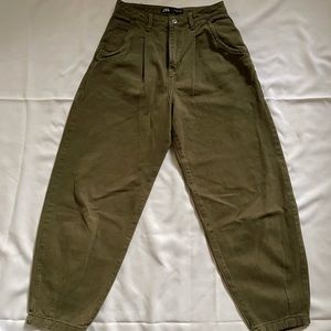 Zara Baggy Ankle Length Jeans